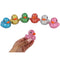 Mini Glitter Rubber Ducks - 6 Assorted Colours - 5cm - Each