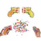 Self Inflating Confetti Gun - 15cm - Assorted Colours - Each
