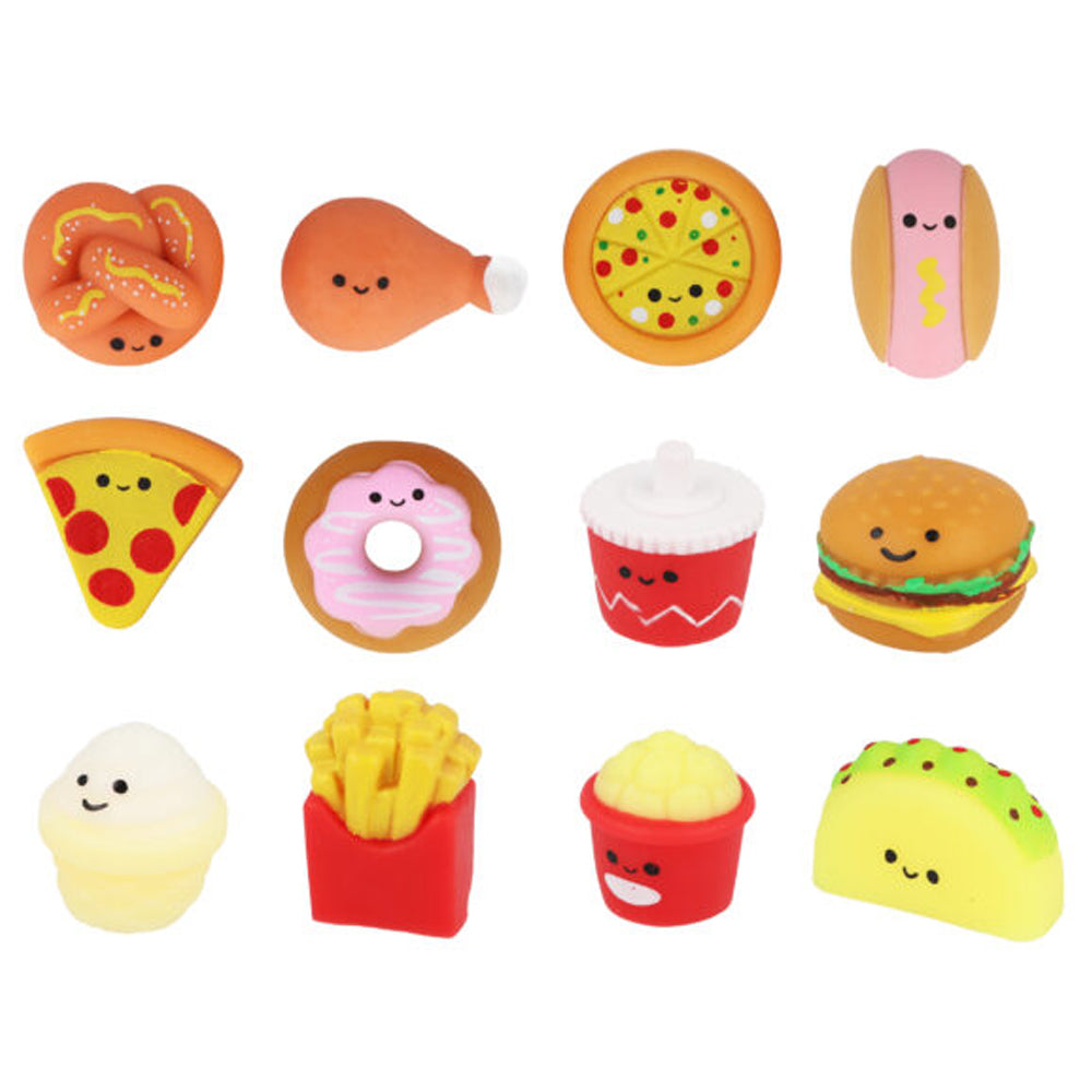 Mini Fast Food Squishies - Assorted Designs - 4cm - Each