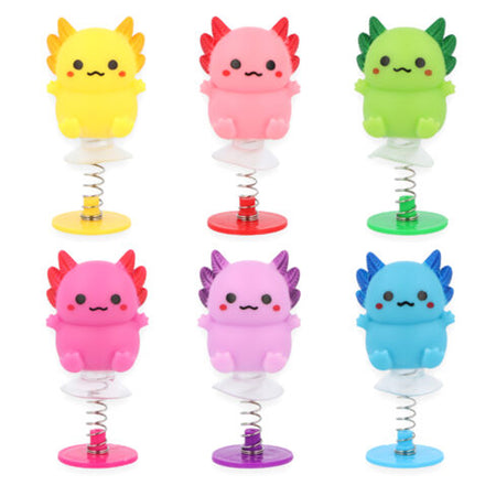 Axolotl Jump Up Toy - 6.5cm - 6 Assorted Designs - Each