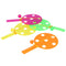 Paddle Bat and Ball - Assorted Colours - 14cm - Each