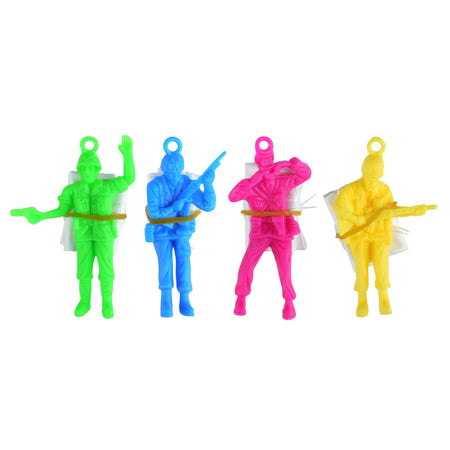 Parachute Jumper Army Figures - Assorted Colours - Each