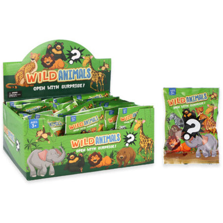 Wild Animal Toy in Surprise Bag - 10 Assorted Designs - Each
