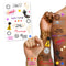 New Year's Eve Tattoos - Sheet of 20 - A4
