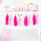 Pink And Cream Tassel Garland - 1.5m