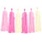 Pink And Cream Tassel Garland - 1.5m