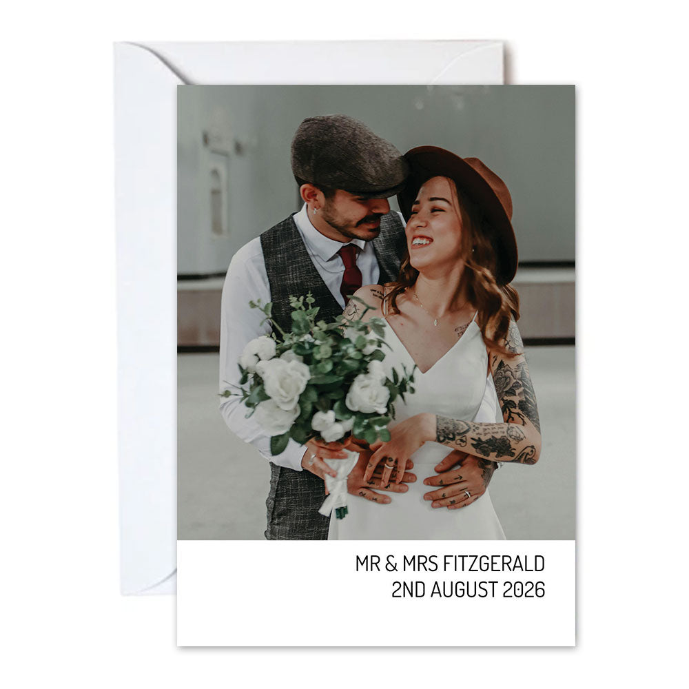 Personalised Photo Simple Thank you Cards - Pack of 8