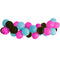 Pink, Black and Turquoise Balloon Arch DIY Kit - 2.5m