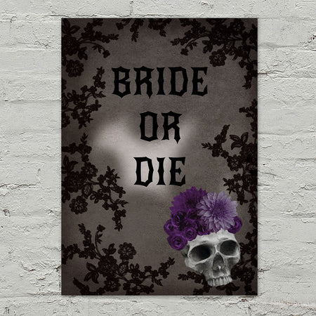 Bride or Die Gothic Hen Party Poster - A3