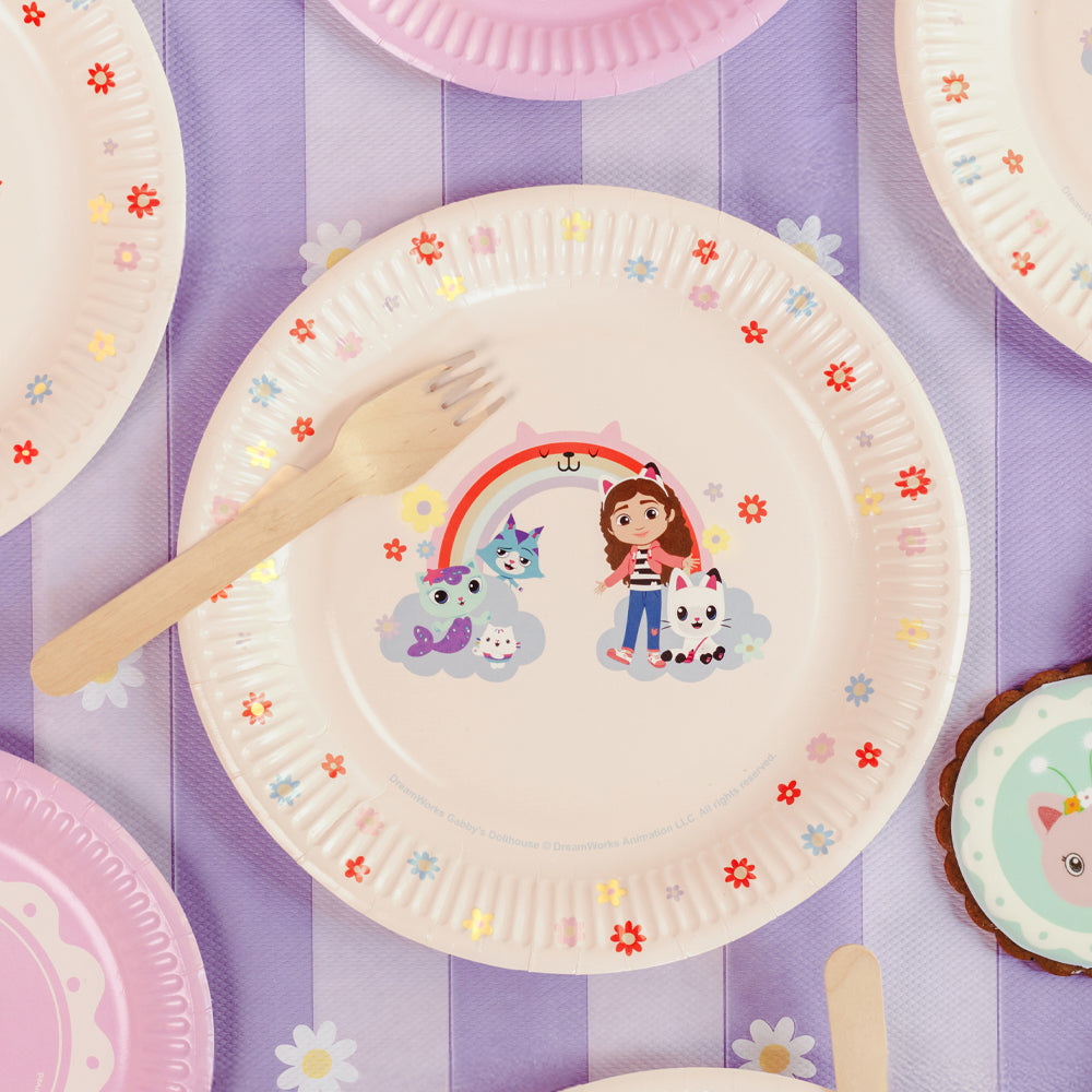 Gabby's Dollhouse Paper Plates - 23cm - Pack of 6