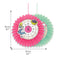 Alice Bright Clock Paper Fans - Pack of 10