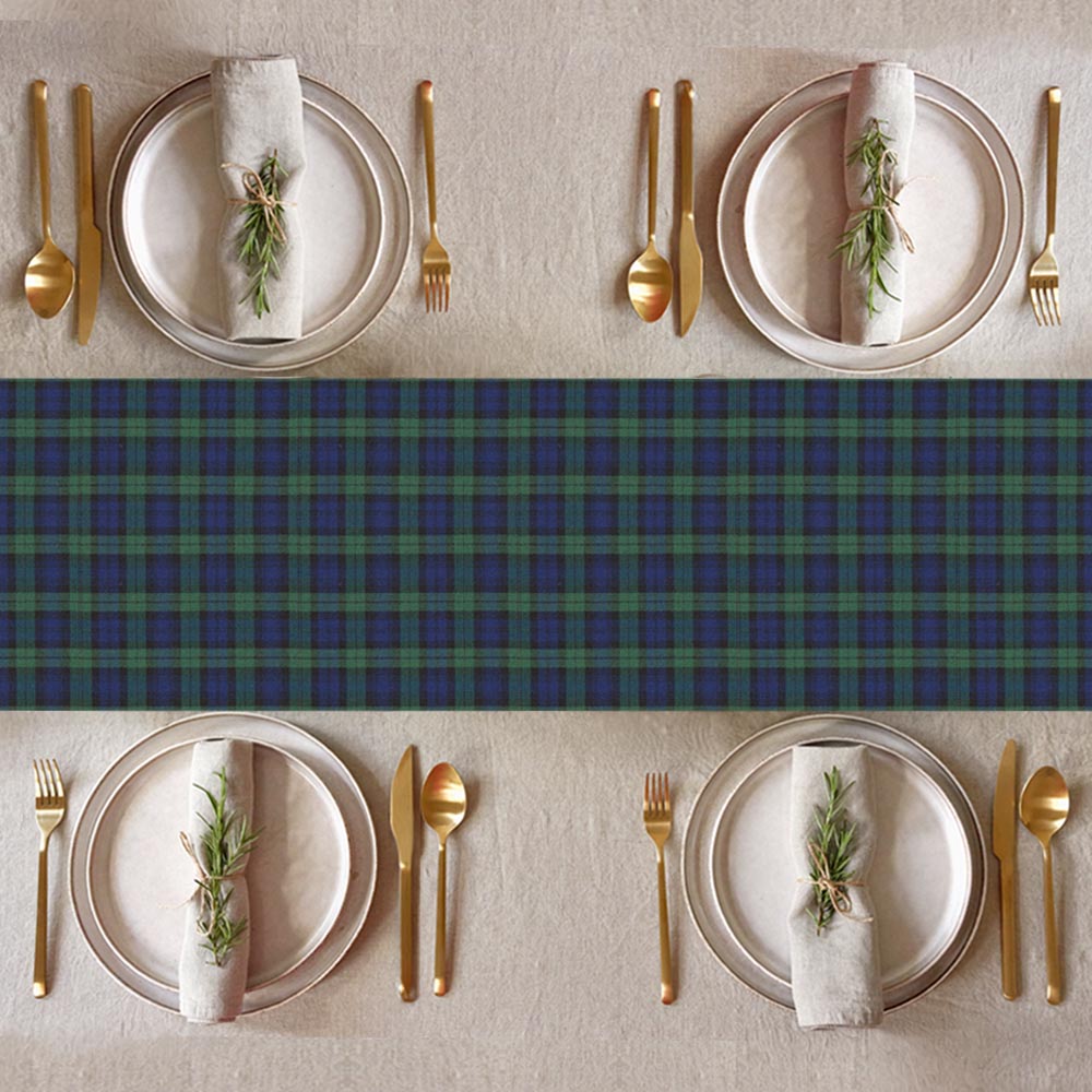 Burns Night Black Watch Tartan Paper Table Runner - 32cm x 4m