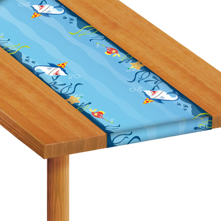 Shark Buddies Paper Table Runner - 120cm x 30cm