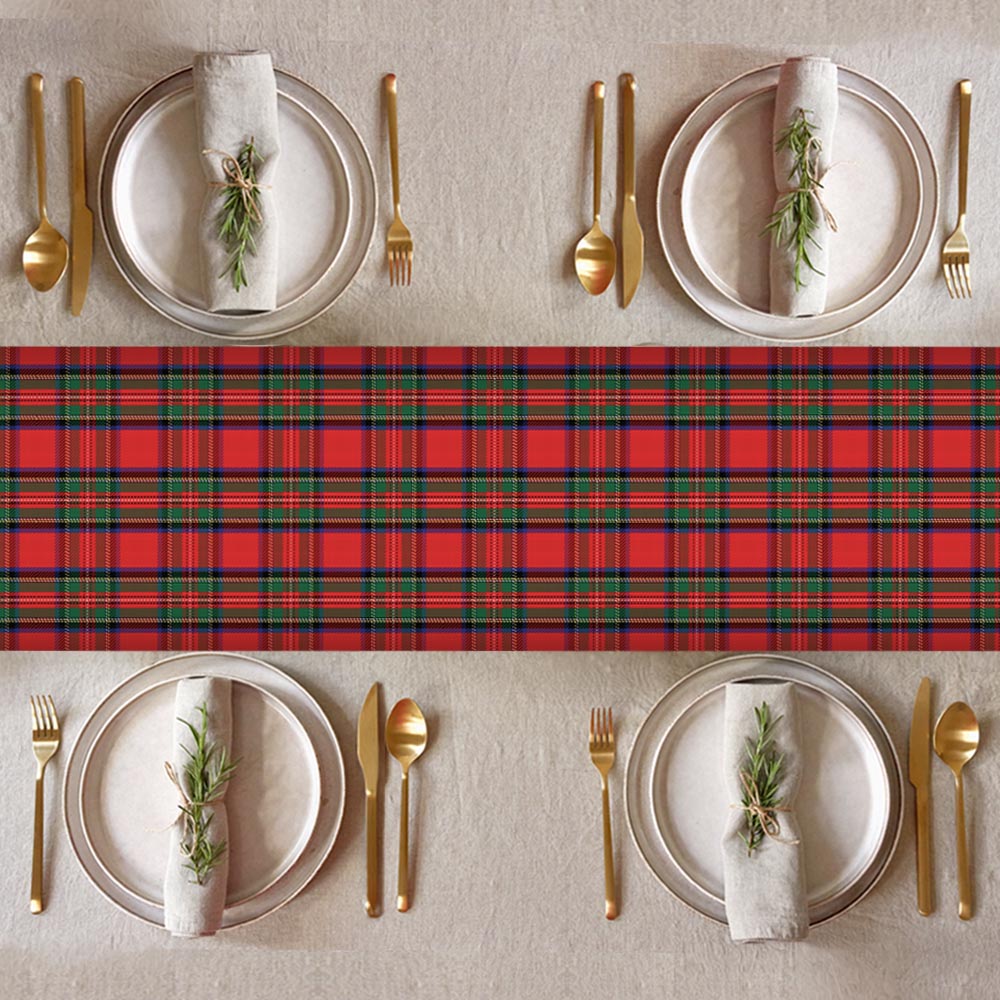 Burns Night Royal Stewart Tartan Paper Table Runner - 32cm x 4m