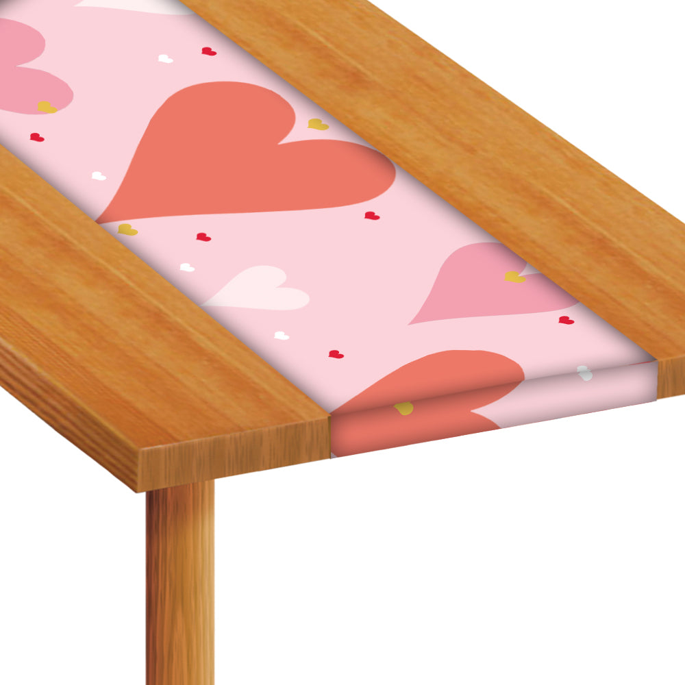 Valentine's Kisses Paper Table Runner - 120cm x 30cm