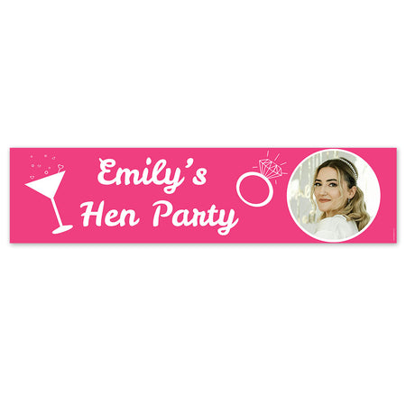 Team Bride Personalised Photo Banner - 1.2m