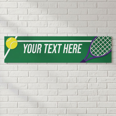 Tennis Personalised Banner - 1.2m