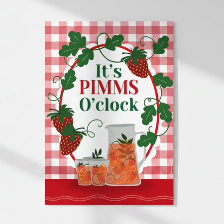 Pimms O'Clock Poster - A3