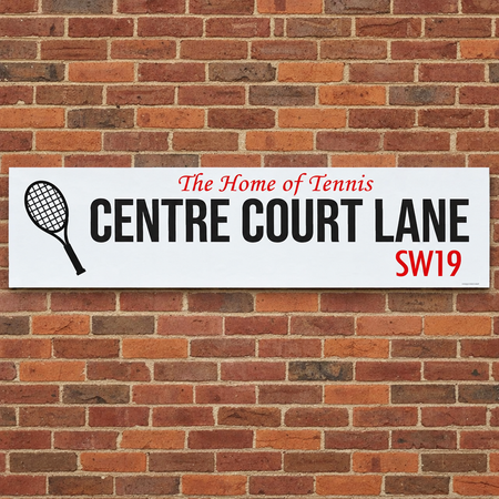 Centre Court Lane London Street Sign Banner - 120cm x 30cm