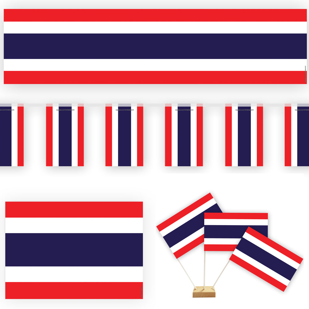 Thailand Flag Paper Decoration Pack