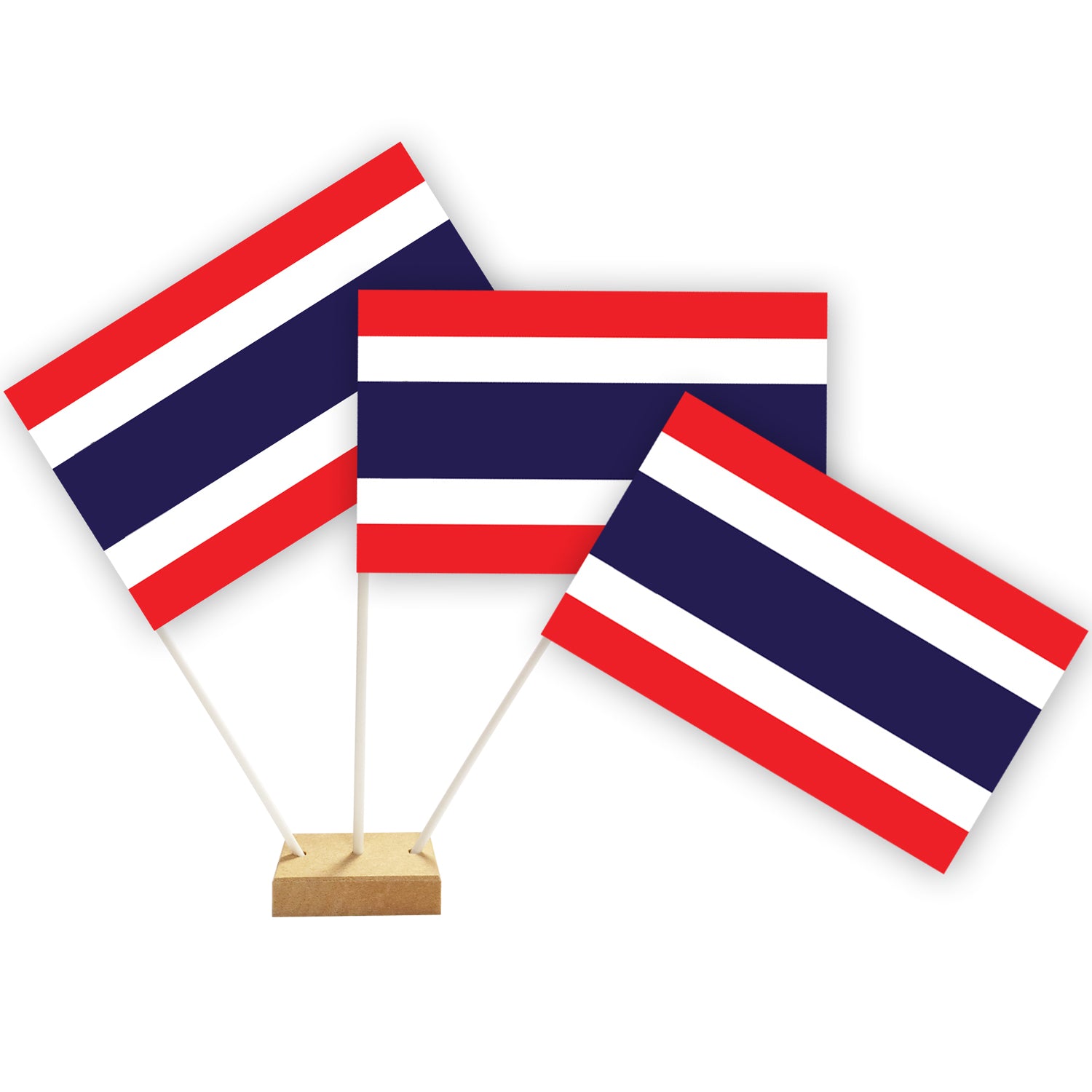 Thailand Paper Table Flags 15cm on 30cm Pole
