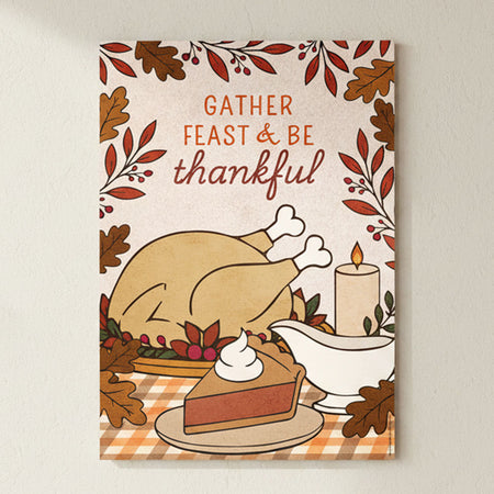 Thanksgiving Poster Decoration - A3