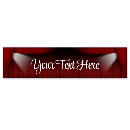 Theatre Curtain Personalised Banner - 1.2m