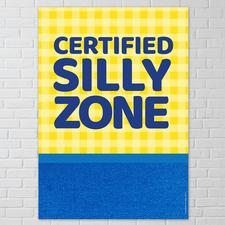 Totally Bananas Certified Silly Zone Poster - A4