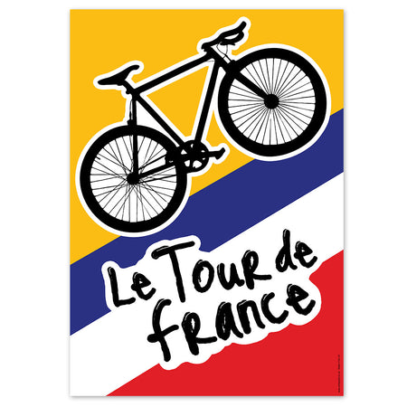 Tour de France Bike Poster - A3