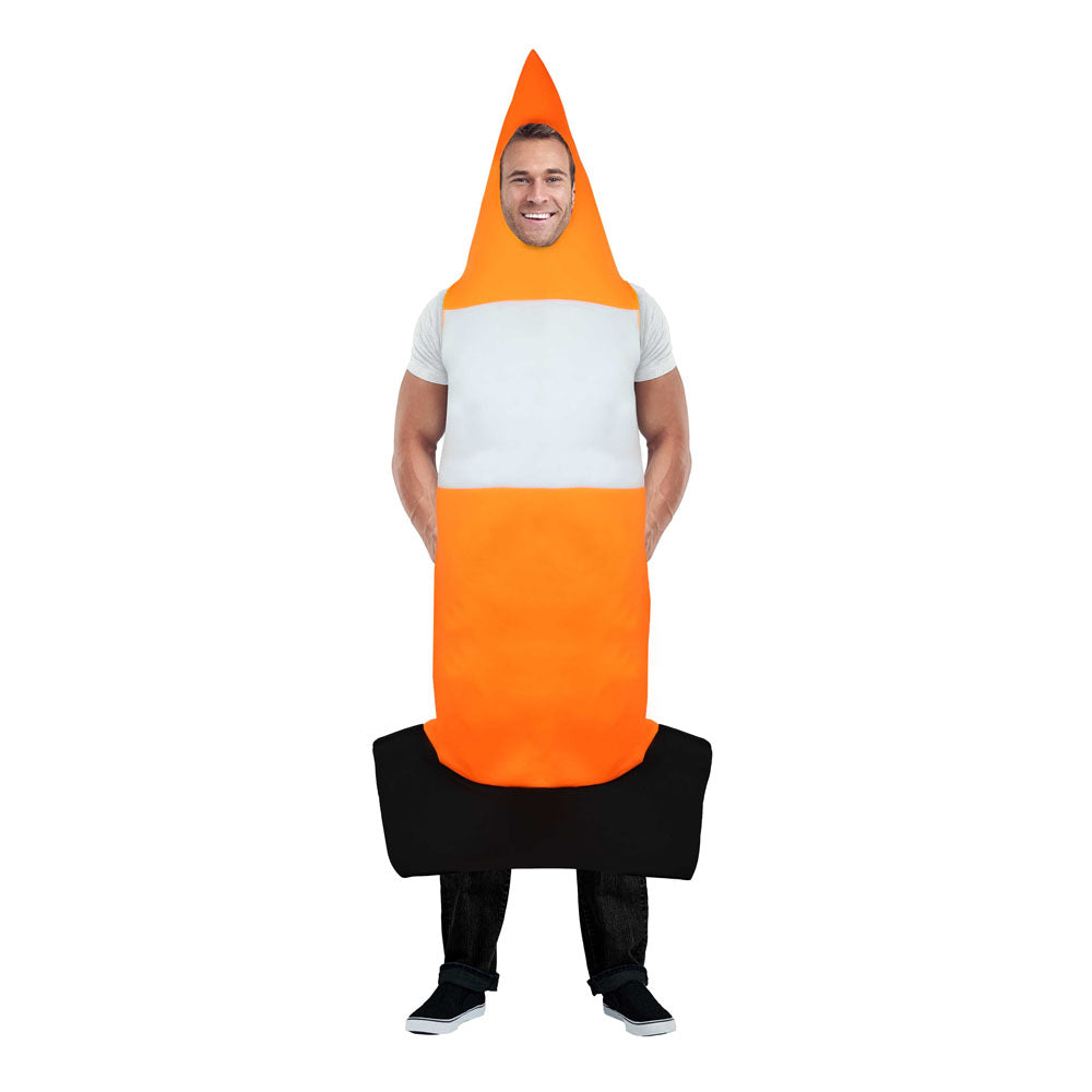 I LOVE FANCY DRESS Traffic Cone Costume - Pack Of 12 - Orange And White Traffic Cone - Funny New Party Costume For Stag Night