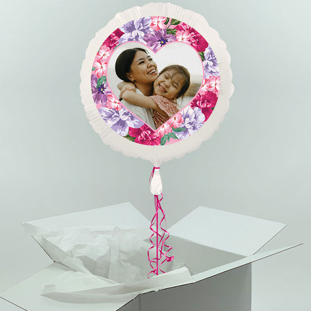 Inflated Truly Scrumptious Floral Personalised Photo Balloon
