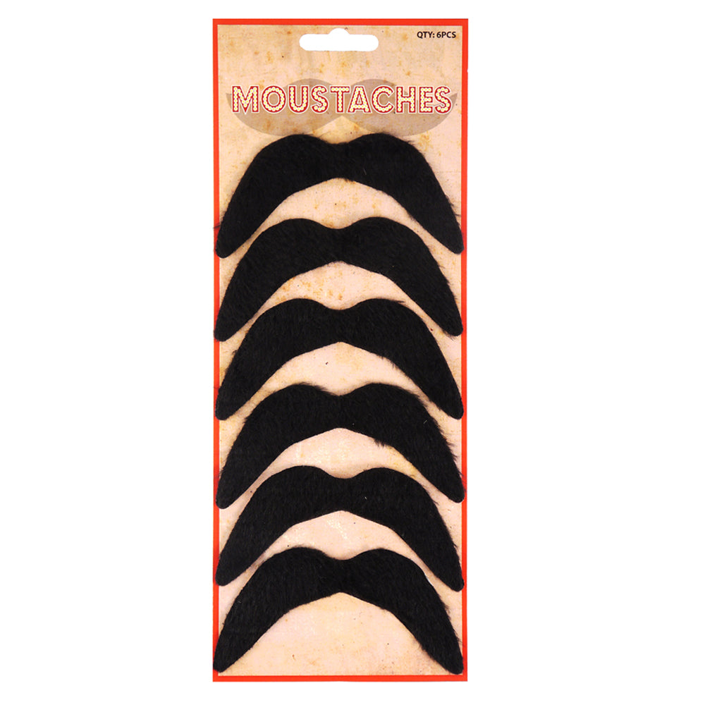 Mexican Fiesta Moustaches - Pack of 6