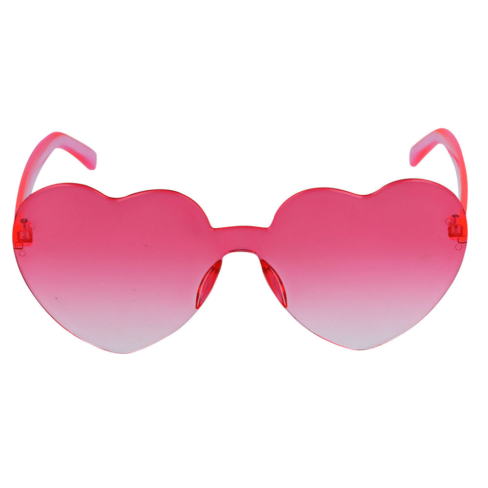 Hot Pink Ombre Heart Shape Glasses