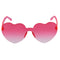 Hot Pink Ombre Heart Shape Glasses