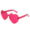 Hot Pink Heart Shape Glasses