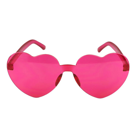 Hot Pink Heart Shape Glasses