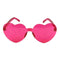 Hot Pink Heart Shape Glasses