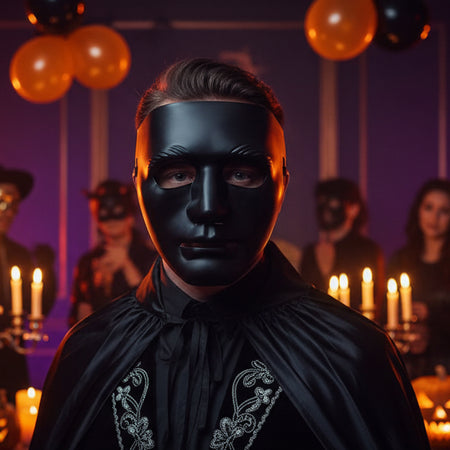 Black Face Robot Mask