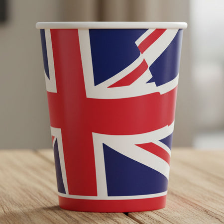 Union Jack Cups - 256ml - Pack of 8
