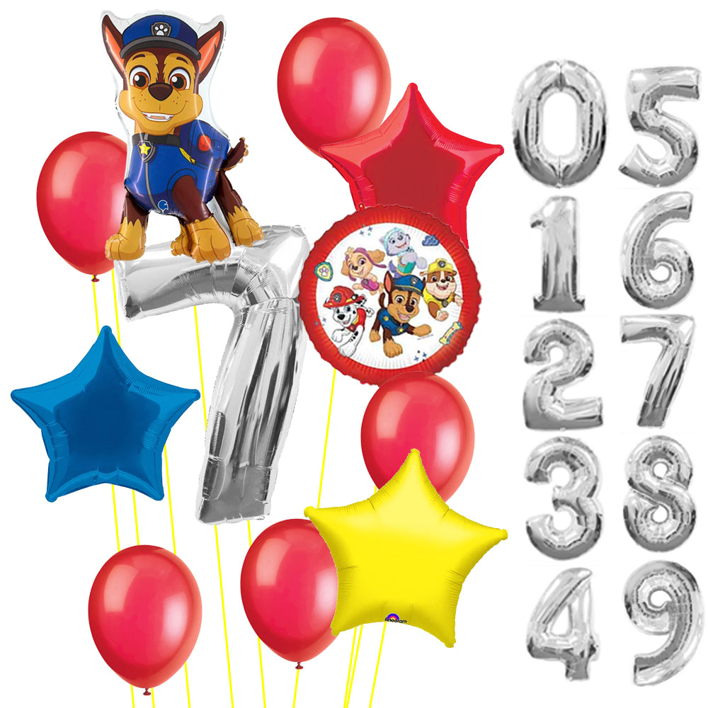  Paw Patrol Balloon Bundle - Choose Your Age