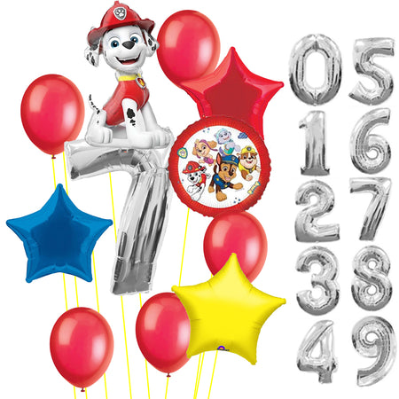 Uninflated Paw Patrol Balloon Bundle - Choose Your Age