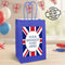 Union Jack Personalised Paper Party Bags - Pack of 12