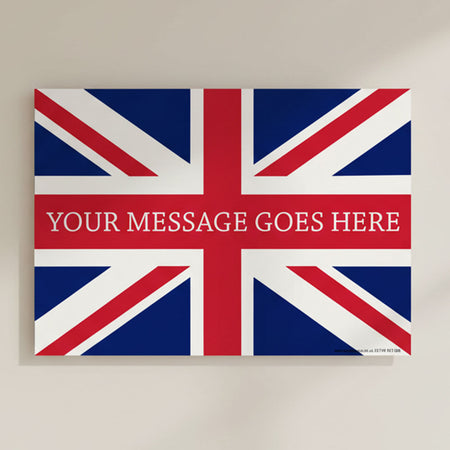 Union Jack Personalised Poster Decoration - A3