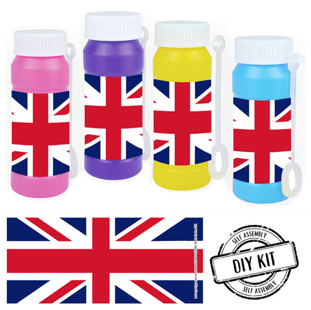 Union Jack Flag Bubbles - Pack of 8