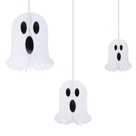 Hanging Halloween Ghost Decorations- Pack of 3