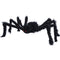 Large Furry Spider Halloween Decoration With Red Eyes - 72cm