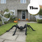 Large Furry Spider Halloween Decoration With Red Eyes - 72cm
