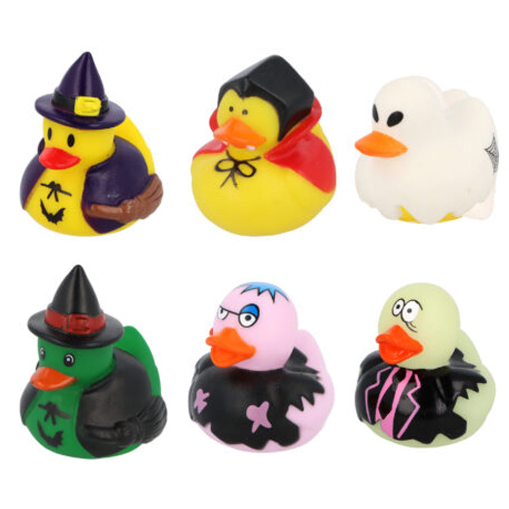 Mini Halloween Rubber Ducks - Pack Of 12