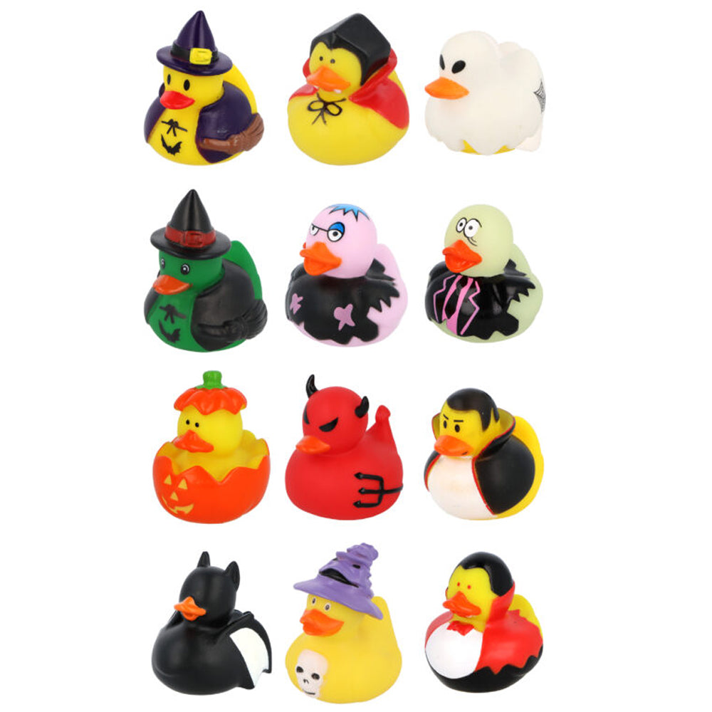 Mini Halloween Rubber Ducks - Pack Of 12