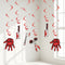 Halloween Bloodied Hanging Spiral Decorations - Pack of 6